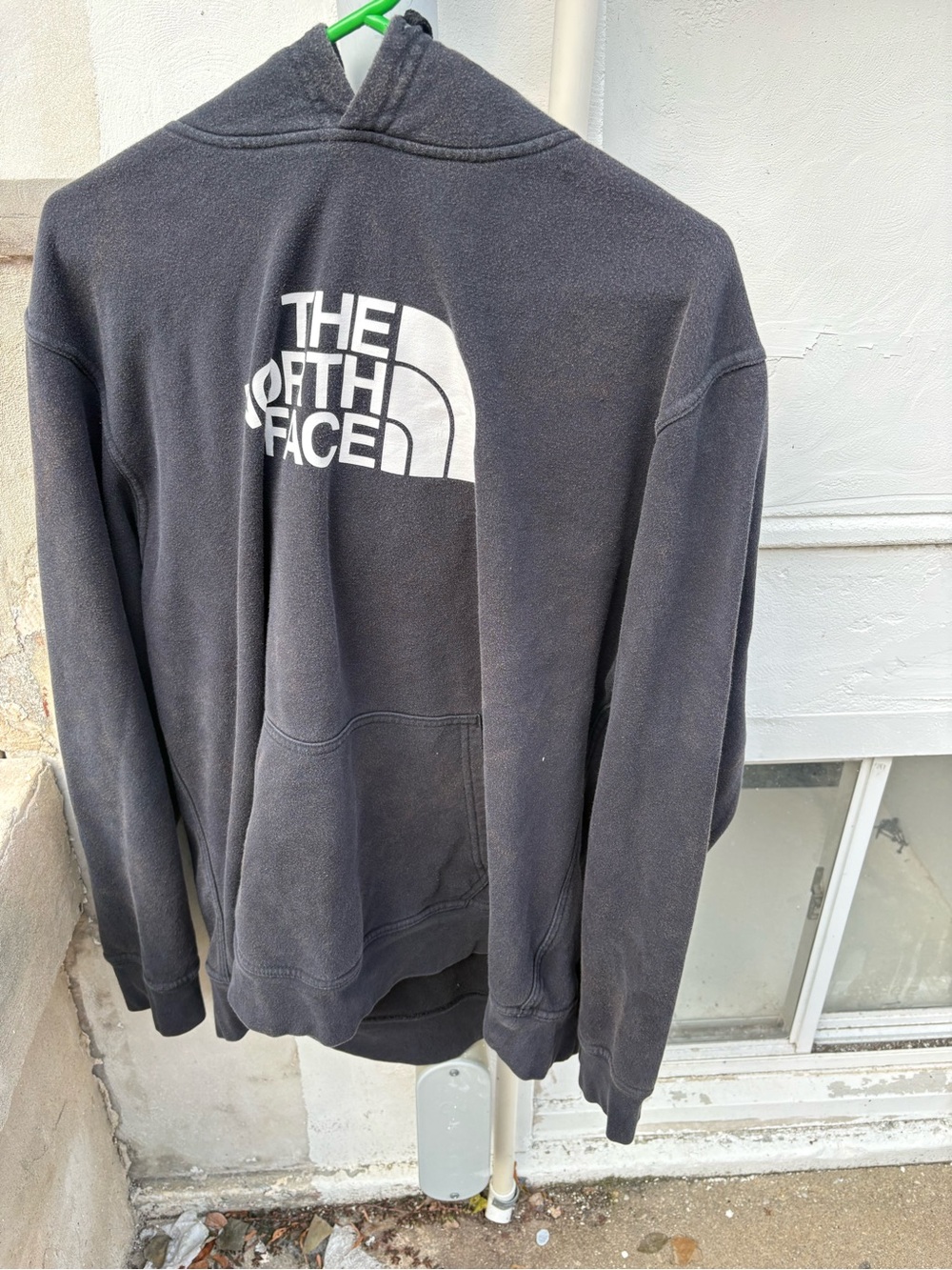 The North Face Black Zip-Up Fleece with White Logo